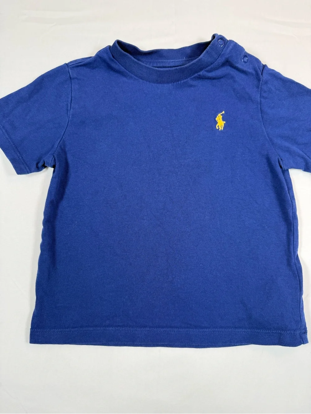 RALPH LAUREN Boys Crewneck Short Sleeve Pony Logo T Shirt 12m  Preppy Classic